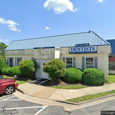 Thumbnail image of the front of a dentist office practice with the name The Foleck Center which is located in Hampton, VA