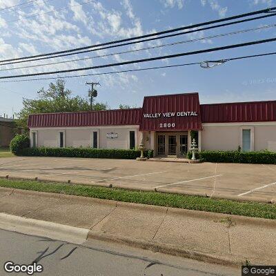 Thumbnail image of the front of a dentist office practice with the name Valley View Dental which is located in Dallas, TX