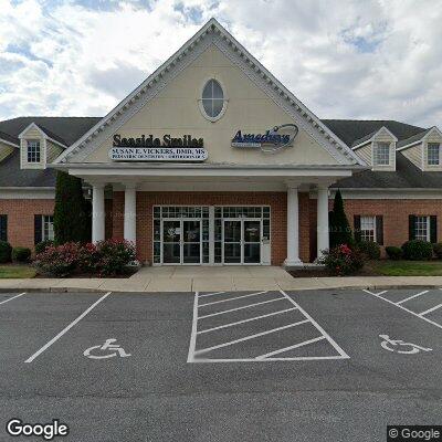 Thumbnail image of the front of a dentist office practice with the name Seaside Smiles which is located in Salisbury, MD