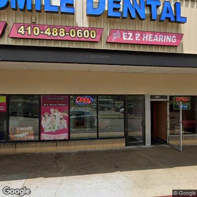 Thumbnail image of the front of a dentist office practice with the name Healthy Smiles Dentist which is located in Baltimore, MD