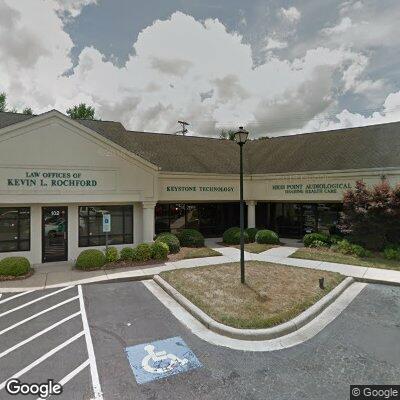 Thumbnail image of the front of a dentist office practice with the name Warr Pediatric Dental Associates which is located in High Point, NC