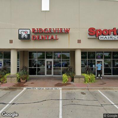 Thumbnail image of the front of a dentist office practice with the name Ridgeview Dental which is located in Menomonee Falls, WI