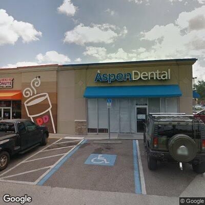 Thumbnail image of the front of a dentist office practice with the name Aspen Dental which is located in Lake Wales, FL