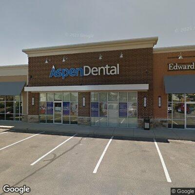 Thumbnail image of the front of a dentist office practice with the name Aspen Dental which is located in Troy, OH