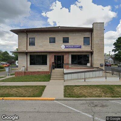 Thumbnail image of the front of a dentist office practice with the name Jackson County Dental which is located in Seymour, IN