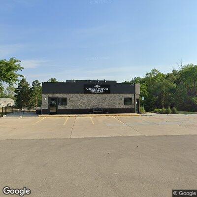 Thumbnail image of the front of a dentist office practice with the name Crestwood Dental on the Lake, PLC which is located in Leonard, MI