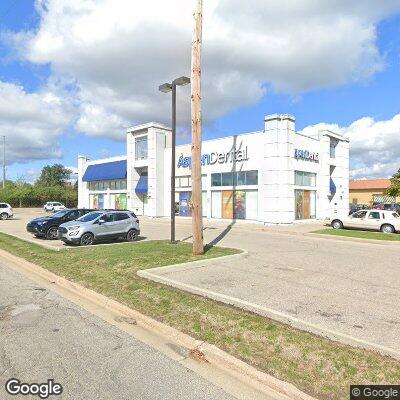 Thumbnail image of the front of a dentist office practice with the name Aspen Dental which is located in Portage, MI