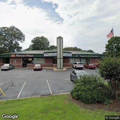 Thumbnail image of the front of a dentist office practice with the name Alamance Dental Associates which is located in Burlington, NC