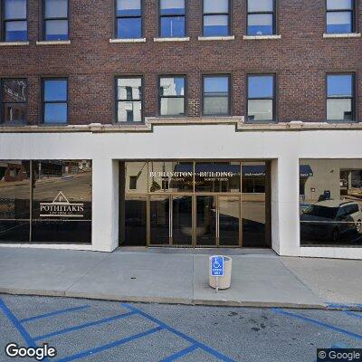 Thumbnail image of the front of a dentist office practice with the name Randolph Dental which is located in Burlington, IA