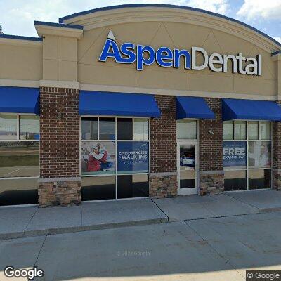 Thumbnail image of the front of a dentist office practice with the name Aspen Dental which is located in Fremont, NE