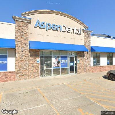 Thumbnail image of the front of a dentist office practice with the name Aspen Dental which is located in Lincoln, NE