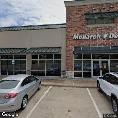 Thumbnail image of the front of a dentist office practice with the name Monarch Dental which is located in Mckinney, TX