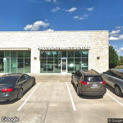 Thumbnail image of the front of a dentist office practice with the name Hallock Family Dental which is located in Mckinney, TX