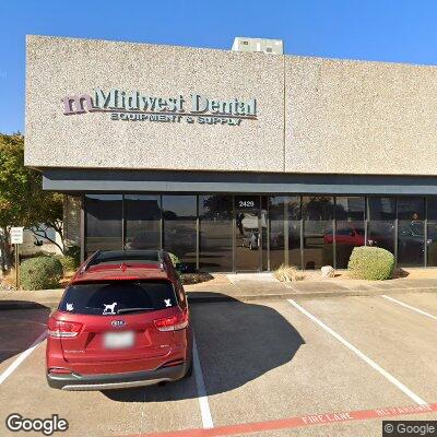 Thumbnail image of the front of a dentist office practice with the name Midwest Dental which is located in Grand Prairie, TX