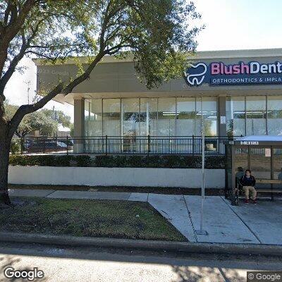 Thumbnail image of the front of a dentist office practice with the name Blush Dental & Orthodontics PC which is located in Houston, TX