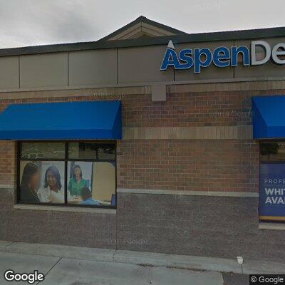 Thumbnail image of the front of a dentist office practice with the name Aspen Dental which is located in Coeur D Alene, ID