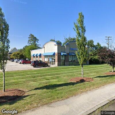 Thumbnail image of the front of a dentist office practice with the name Aspen Dental which is located in Amherst, NH