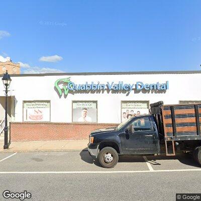 Thumbnail image of the front of a dentist office practice with the name Quabbin Valley Dental which is located in Athol, MA