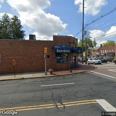 Thumbnail image of the front of a dentist office practice with the name KinderSmiles Pediatric Dentistry and Orthodontics which is located in Oradell, NJ