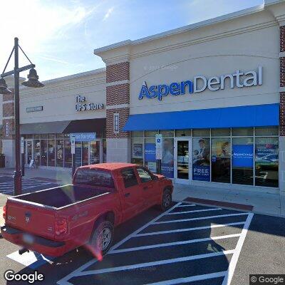 Thumbnail image of the front of a dentist office practice with the name Aspen Dental which is located in Lebanon, PA