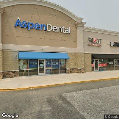 Thumbnail image of the front of a dentist office practice with the name Aspen Dental which is located in Abingdon, MD