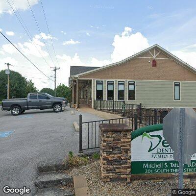 Thumbnail image of the front of a dentist office practice with the name Dekalb Dental Center which is located in Smithville, TN