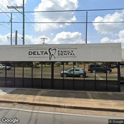 Thumbnail image of the front of a dentist office practice with the name Delta Family Dental of Cleveland which is located in Cleveland, MS