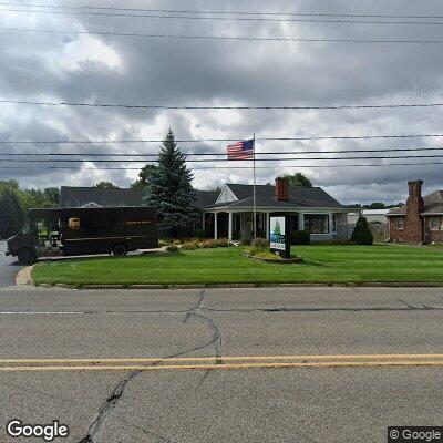 Thumbnail image of the front of a dentist office practice with the name Blue Spruce Dental which is located in Michigan Center, MI