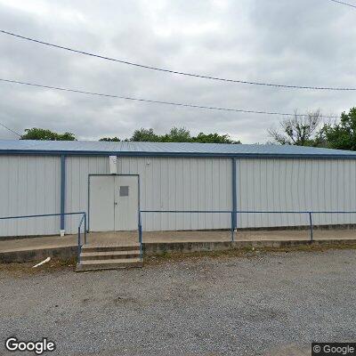 Thumbnail image of the front of a dentist office practice with the name Krebs Denture & Dental Clinic which is located in Krebs, OK