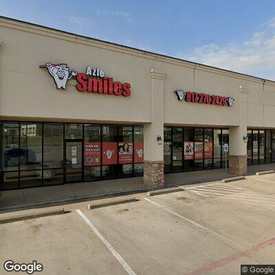 Thumbnail image of the front of a dentist office practice with the name Azle Smiles which is located in Azle, TX