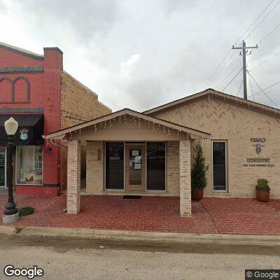 Thumbnail image of the front of a dentist office practice with the name Ganado Dental Clinic which is located in Ganado, TX