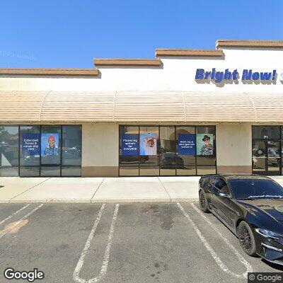 Thumbnail image of the front of a dentist office practice with the name Bright Now! Dental & Orthodontics which is located in Modesto, CA