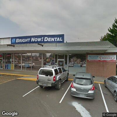 Thumbnail image of the front of a dentist office practice with the name Bright Now! Dental & Orthodontics which is located in Milwaukie, OR