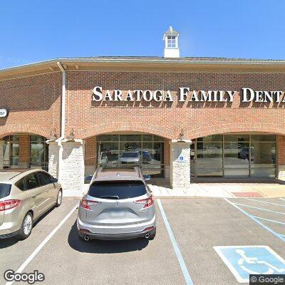 Thumbnail image of the front of a dentist office practice with the name Saratoga Family Dental which is located in Plainfield, IN