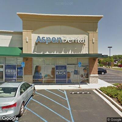 Thumbnail image of the front of a dentist office practice with the name Aspen Dental which is located in Richmond, IN