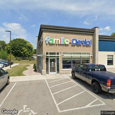 Thumbnail image of the front of a dentist office practice with the name Familia Dental which is located in Green Bay, WI