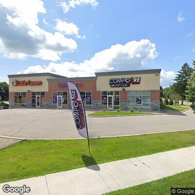 Thumbnail image of the front of a dentist office practice with the name Owatonna Gentle Dental which is located in Owatonna, MN