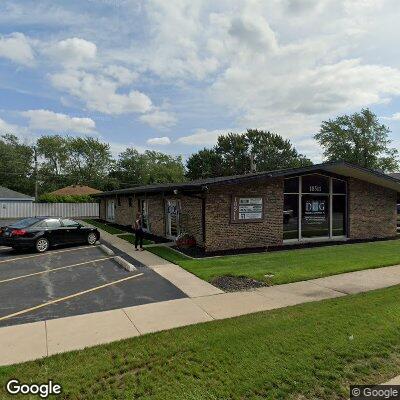 Thumbnail image of the front of a dentist office practice with the name United Dental Center which is located in Lansing, IL