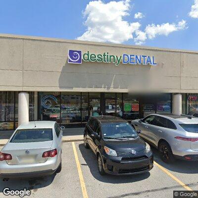 Thumbnail image of the front of a dentist office practice with the name Destiny Dental which is located in Lansing, IL