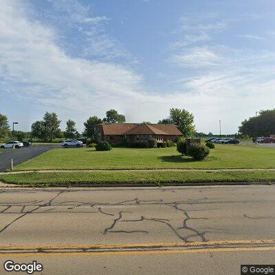 Thumbnail image of the front of a dentist office practice with the name Rastede Dental Clinic which is located in Rock Falls, IL