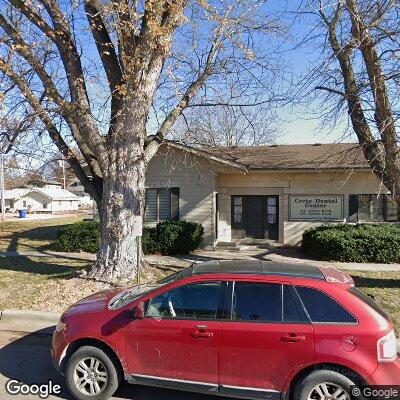 Thumbnail image of the front of a dentist office practice with the name Crete Dental Center which is located in Crete, NE