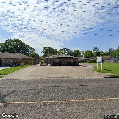 Thumbnail image of the front of a dentist office practice with the name Russell Schafer Dental Clinic which is located in Terrytown, LA