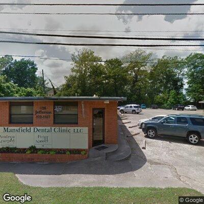 Thumbnail image of the front of a dentist office practice with the name Mansfield Dental Clinic which is located in Mansfield, LA