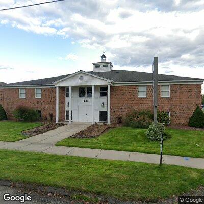 Thumbnail image of the front of a dentist office practice with the name Elm Family Dentistry which is located in West Springfield, MA