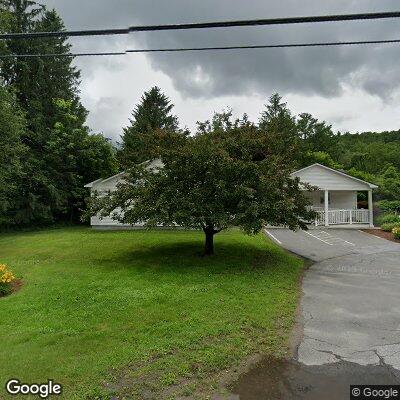 Thumbnail image of the front of a dentist office practice with the name Ludlow Dental Center which is located in Ludlow, VT