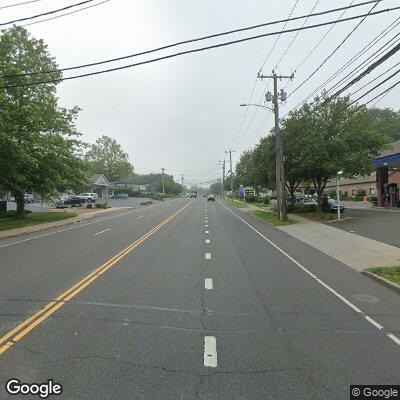 Thumbnail image of the front of a dentist office practice with the name Blue Wave Orthodontics which is located in Darien, CT