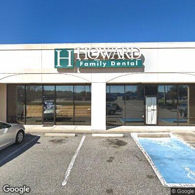 Thumbnail image of the front of a dentist office practice with the name Howard Family Dental which is located in Brunswick, GA