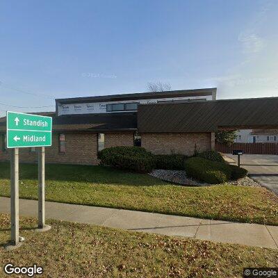 Thumbnail image of the front of a dentist office practice with the name West Bay Dental which is located in Bay City, MI