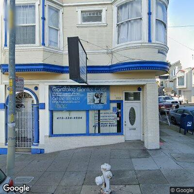 Thumbnail image of the front of a dentist office practice with the name Gonzalez Dental Care which is located in San Francisco, CA