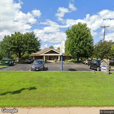 Thumbnail image of the front of a dentist office practice with the name Glacier Dental which is located in Oshkosh, WI